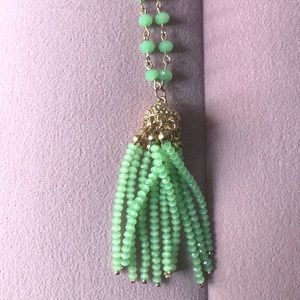 Long tassel necklace